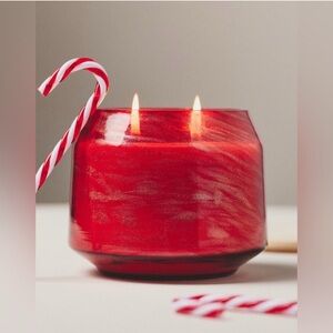 NWT! Anthropologie peppermint stick candle medium 20 oz